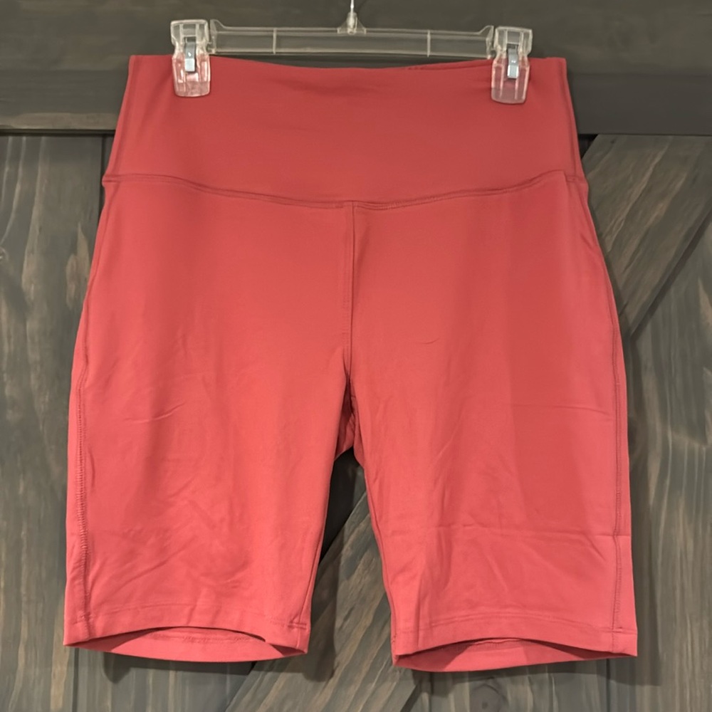 NWT Zenana Plus Brushed Wide Waistband Biker Shorts